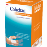 3M COHEBAN BANDE DE CONTENTION COHESIVE ELASTIQUE BLANC 10CMX3 5CM