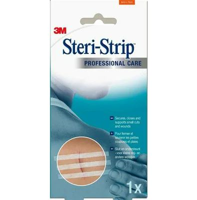 3M STERI STRIP SUTURES CUTANEES ADHESIVES STERILES AVEC SUPPORT MICROPOREUX RENFORCE 6X100MM