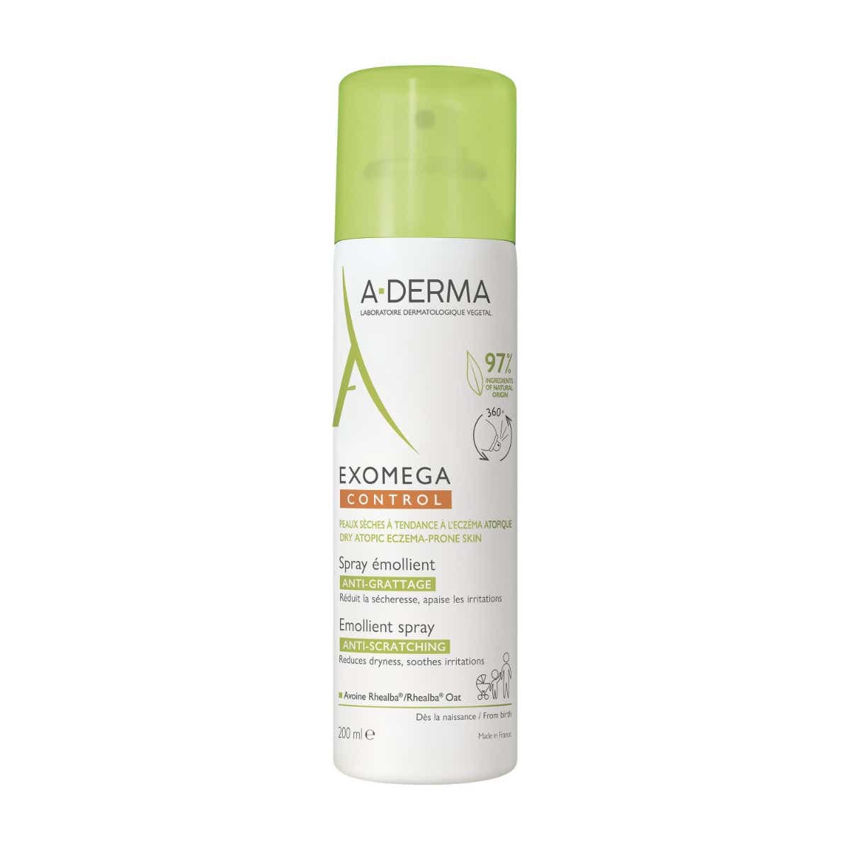 A DERMA EXOMEGA CONTROL SPRAY EMOLLIENT ANTI GRATTAGE 200ML