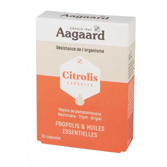 AAGAARD PROPOLIS CITROLIS PROPOLIS ET HUILES ESSENTIELLES 30 CAPSULES