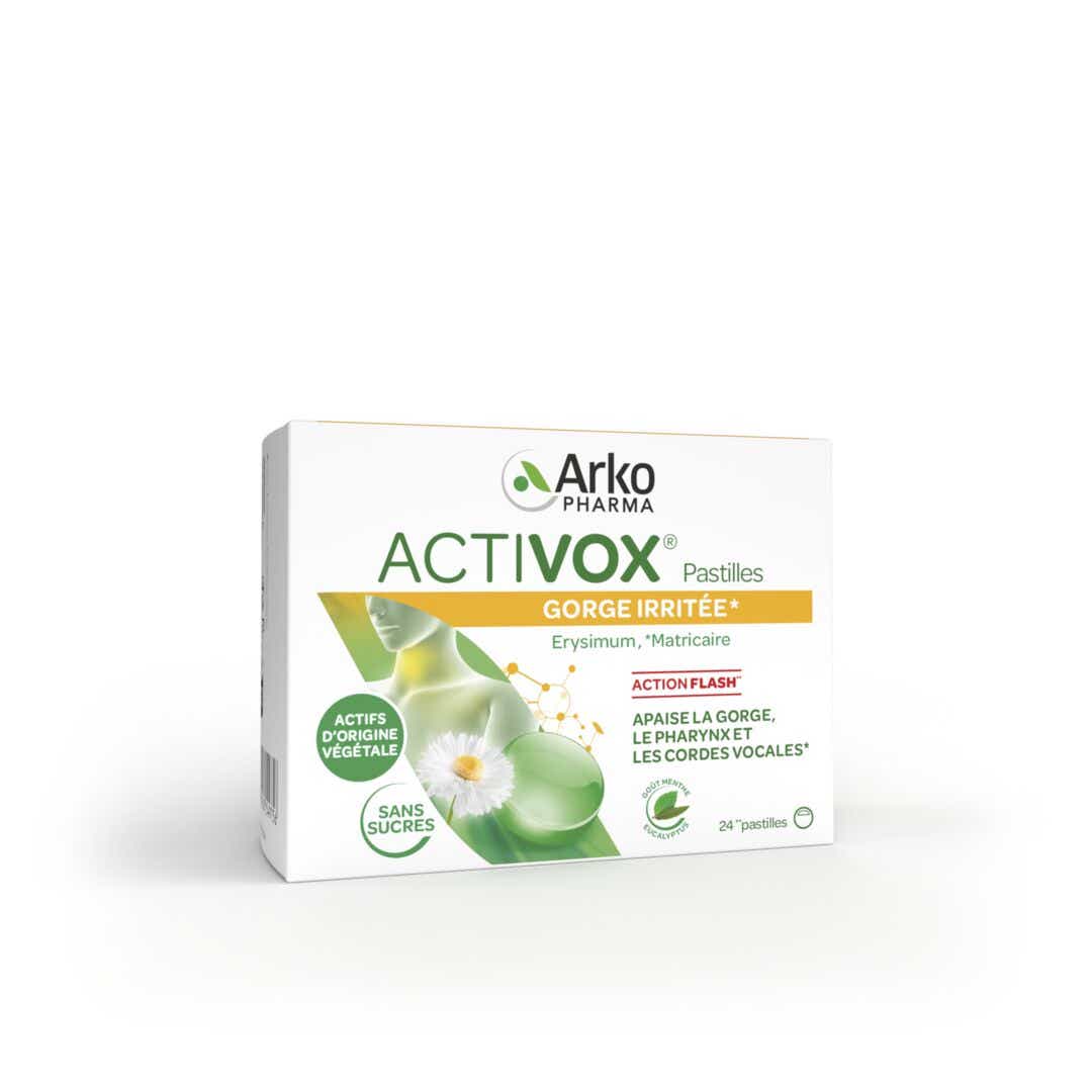 ARKOPHARMA ACTIVOX PASTILLES MENTHE EUCALYPTUS 24 PASTILLES