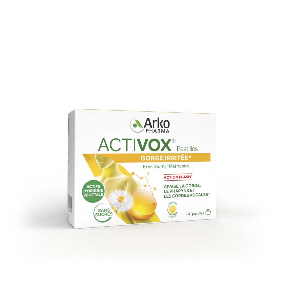 ARKOPHARMA ACTIVOX PASTILLES MIEL CITRON 24 PASTILLES