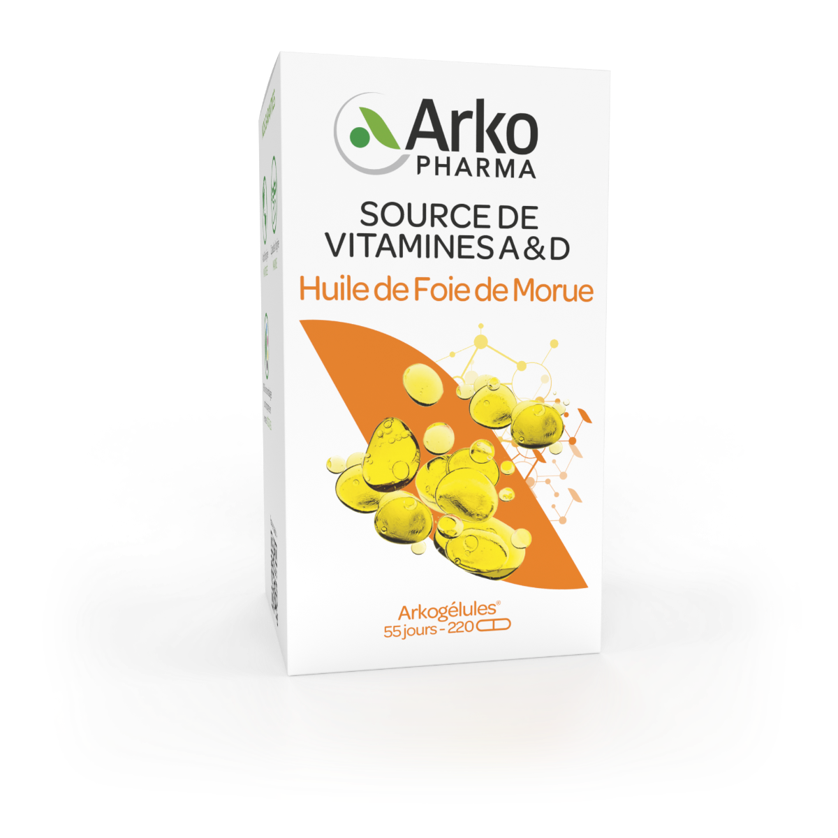 ARKOPHARMA ARKOGELULES HUILE DE FOIE DE MORUE 220 CAPSULES