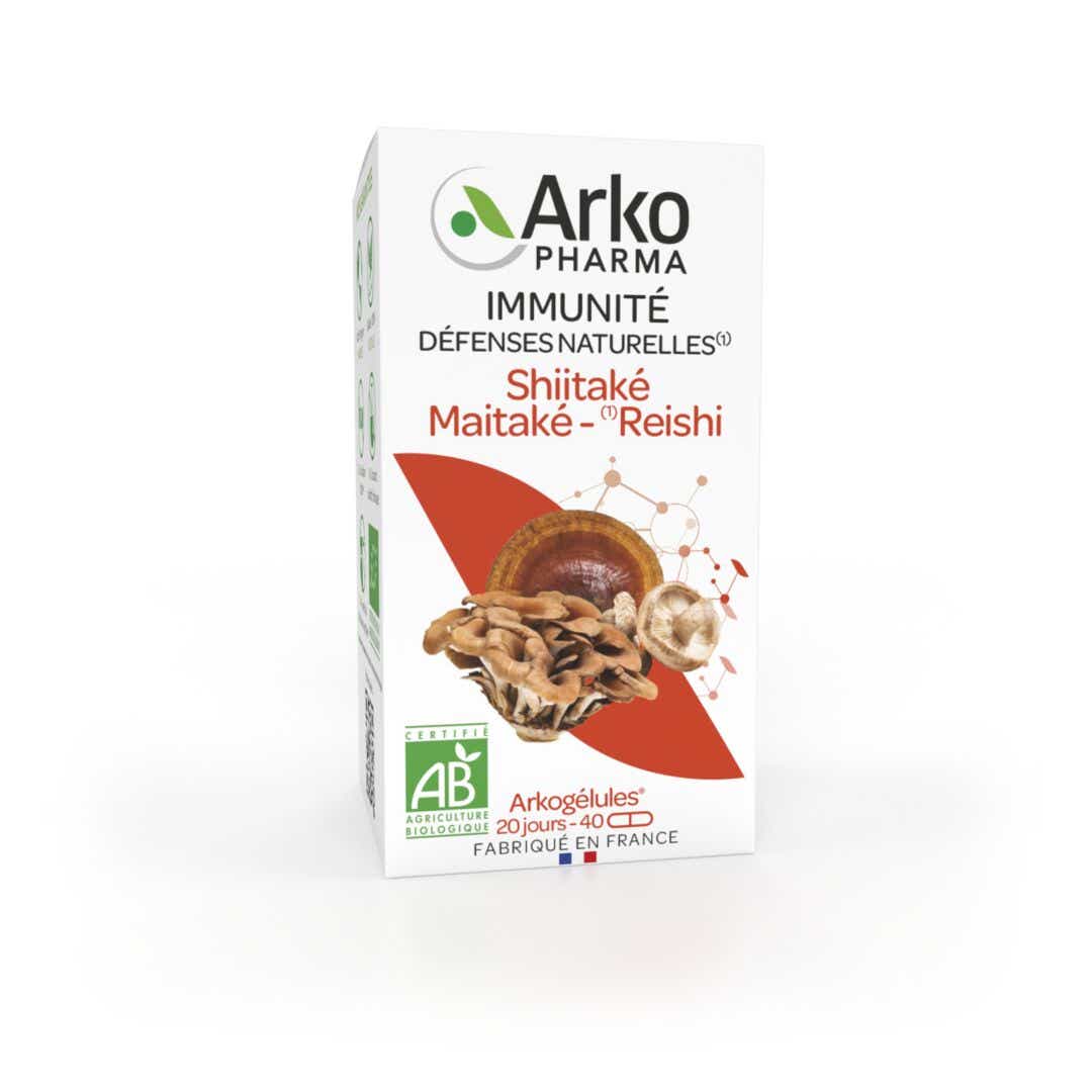 ARKOPHARMA ARKOGELULES SHIITAKE MAITAKE REISHI BIO 60 GELULES