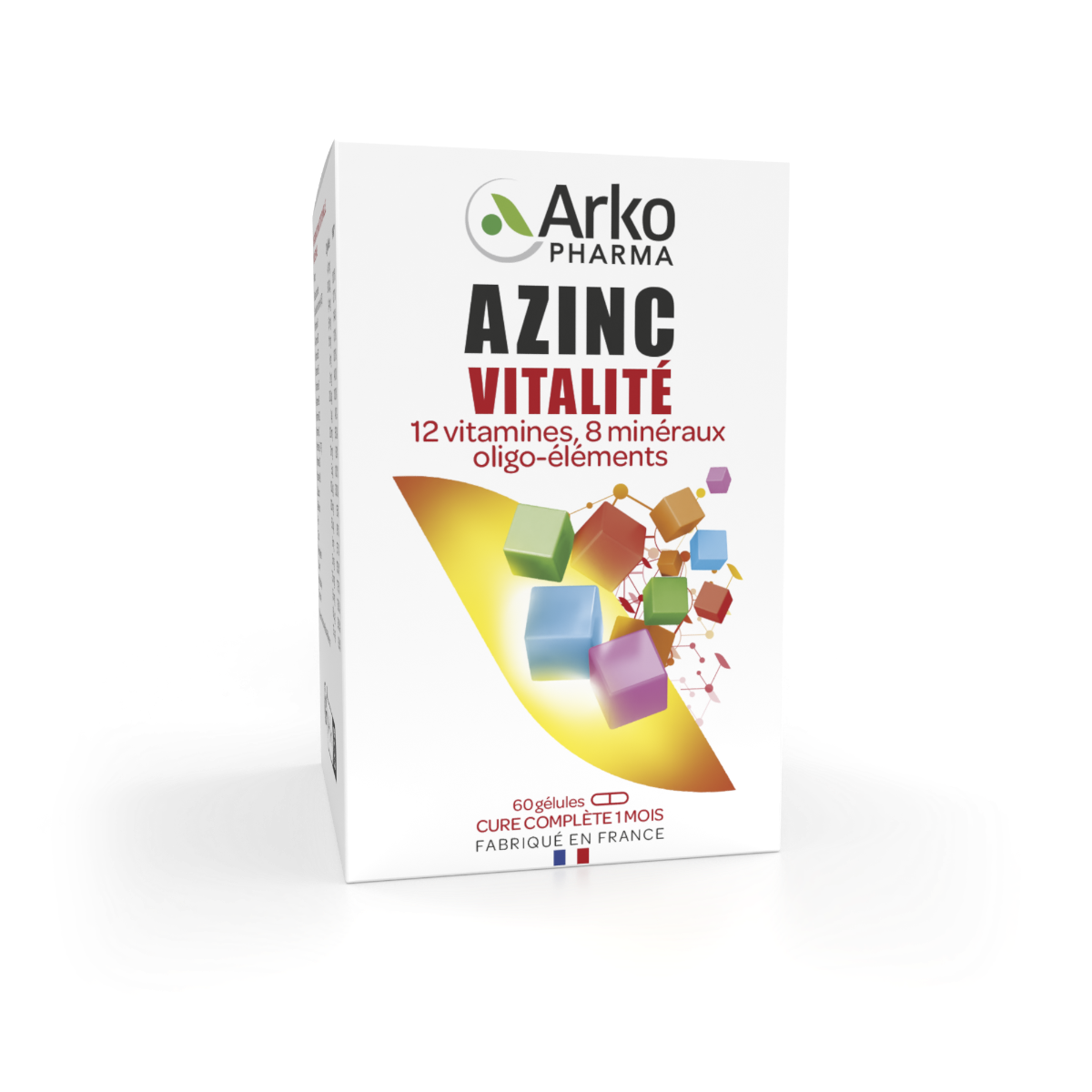 ARKOPHARMA AZINC FORME ET VITALITE ADULTES 60 GELULES