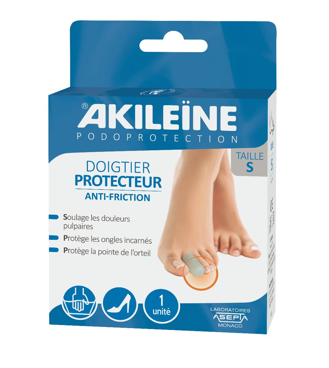 ASEPTA AKILEINE PODOPROTECTION DOIGTIER PROTECTEUR TAILLE L