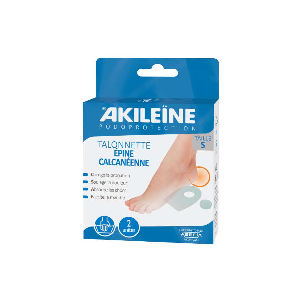ASEPTA AKILEINE PODOPROTECTION TALONNETTE EPINE CALCANEENNETAILLE S 1 PAIRE