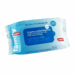 ASSANIS FAMILY LINGETTES ANTIBACTERIENNES DOUCEUR MAINS SURFACES 64 UNITES