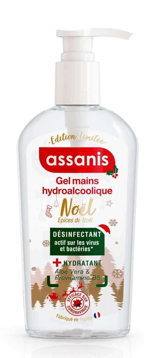 ASSANIS GEL ANTIBACTERIEN MAINS EDITION NOEL 250ML