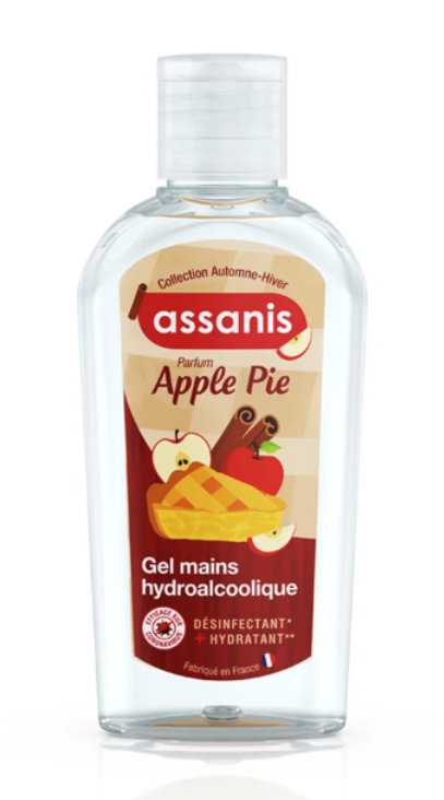 ASSANIS GEL MAINS HYDROALCOOLIQUE PARFUM APPLE PIE 80ML