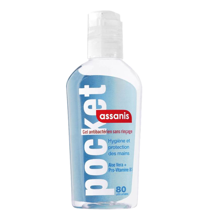 ASSANIS POCKET GEL ANTIBACTERIEN 80ML