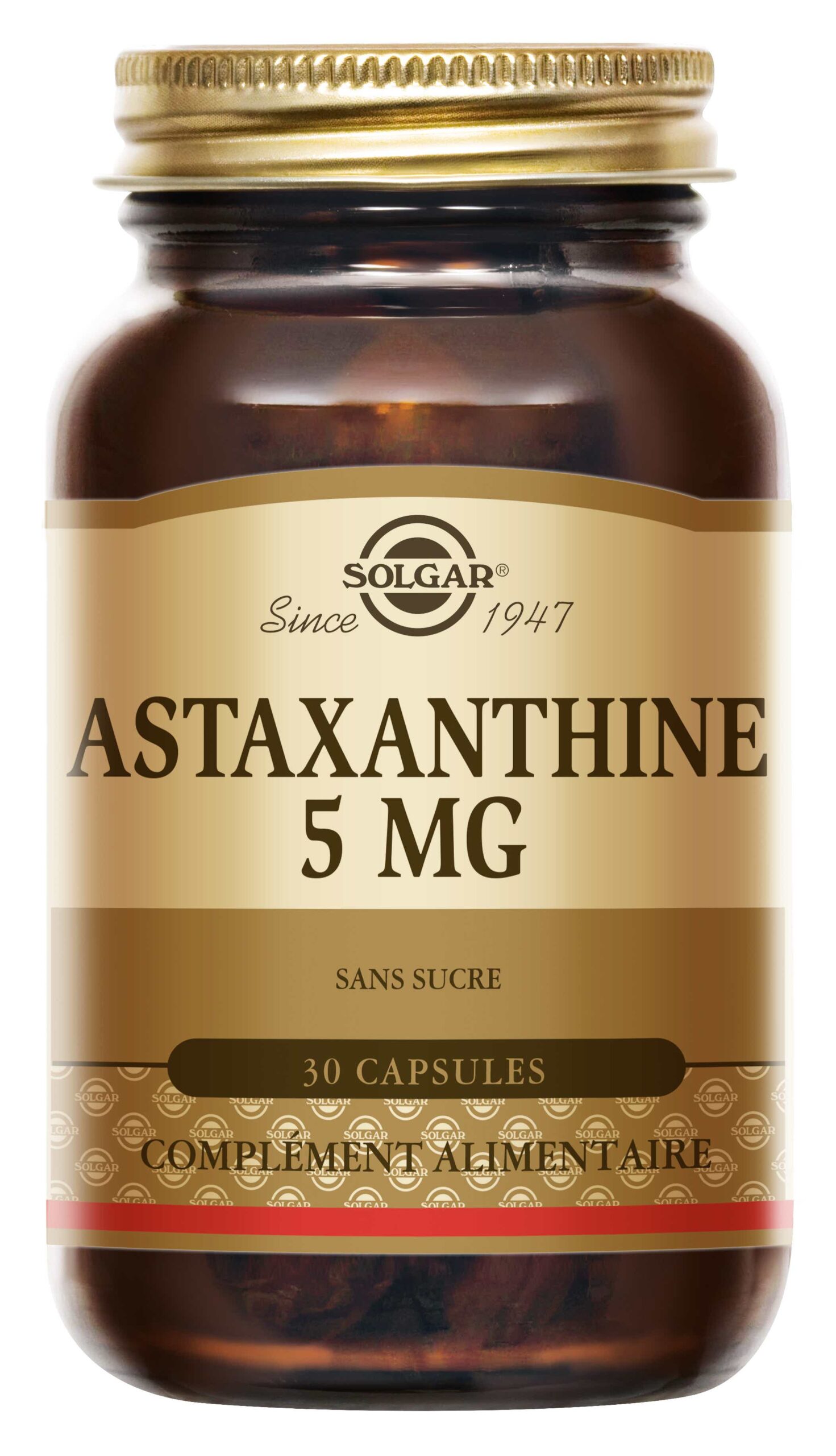 ASTAXANTHINE 5MG 30 SOFTGELS GELULES SOUPLES