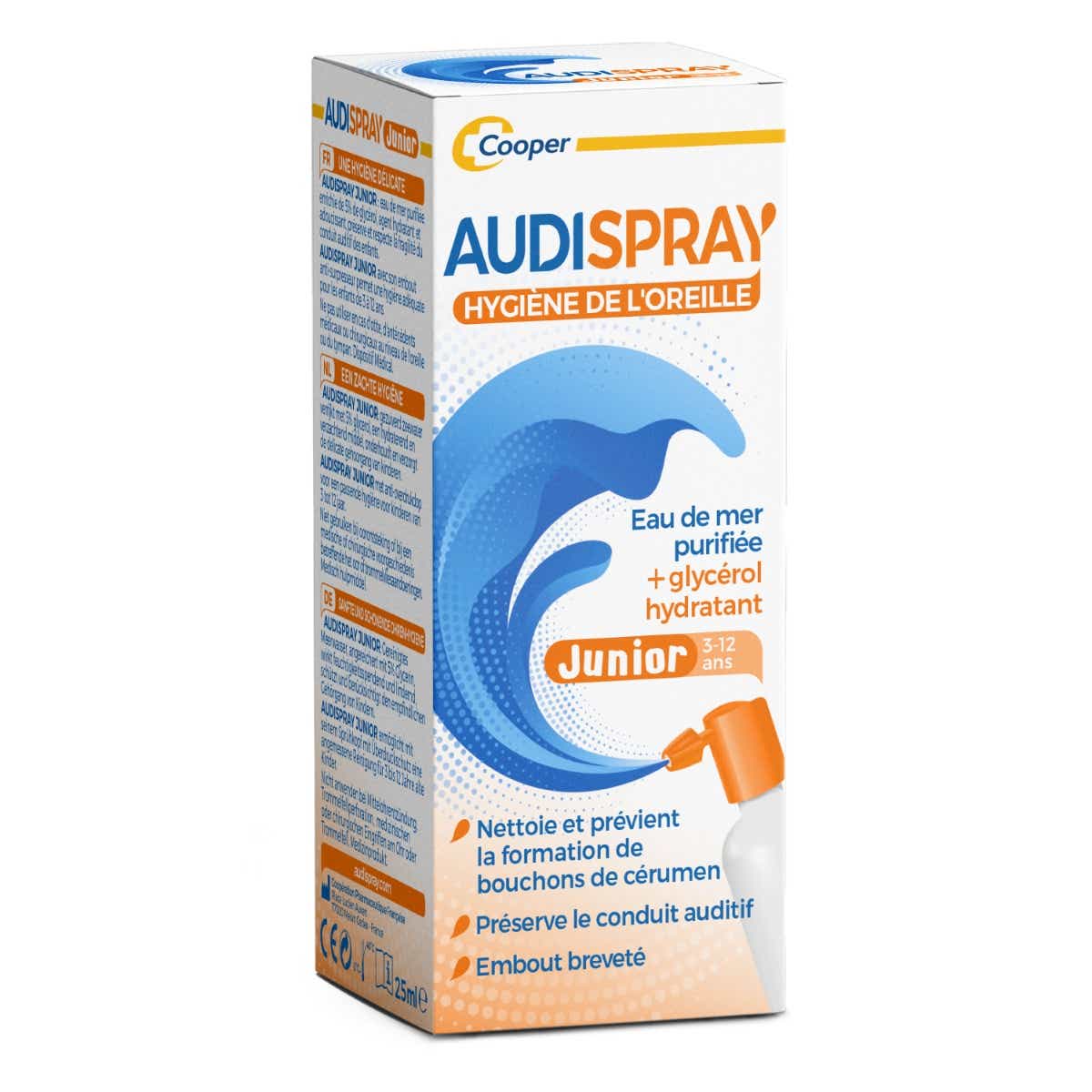 AUDISPRAY JUNIOR HYGIENE DE L OREILLE SPRAY 25 ML