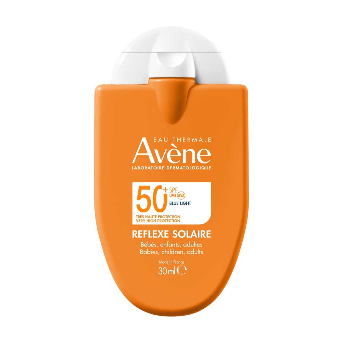AVENE SOLAIRE REFLEXE CREME SOLAIRE FAMILLE SPF50 VISAGE ET CORPS PEAUX SENSIBLES 30ML