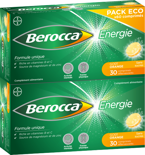 BAYER BEROCCA ENERGIE 2 X 30 COMPRIMES EFFERVESCENTS