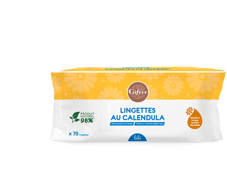 BEBE LINGETTES AU CALENDULA 70 LINGETTES