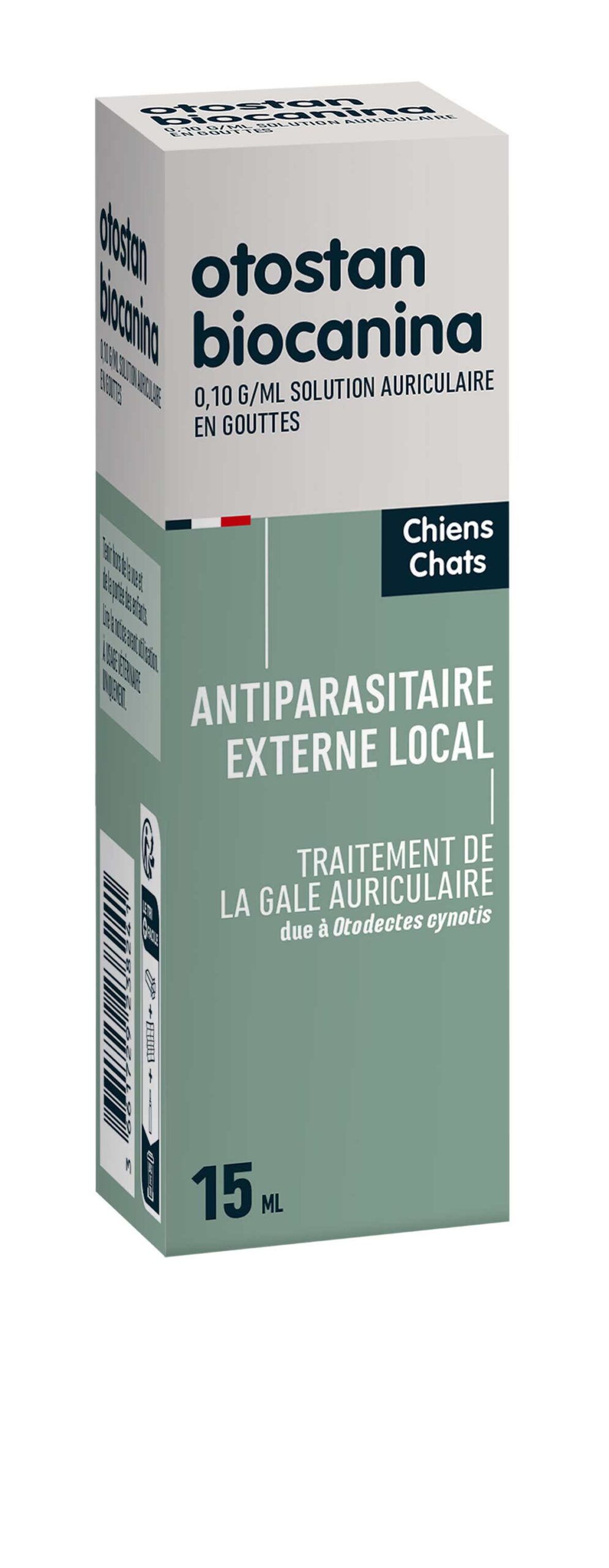 BIOCANINA OTOSTAN TRAITEMENT AURICULAIRE 15ML