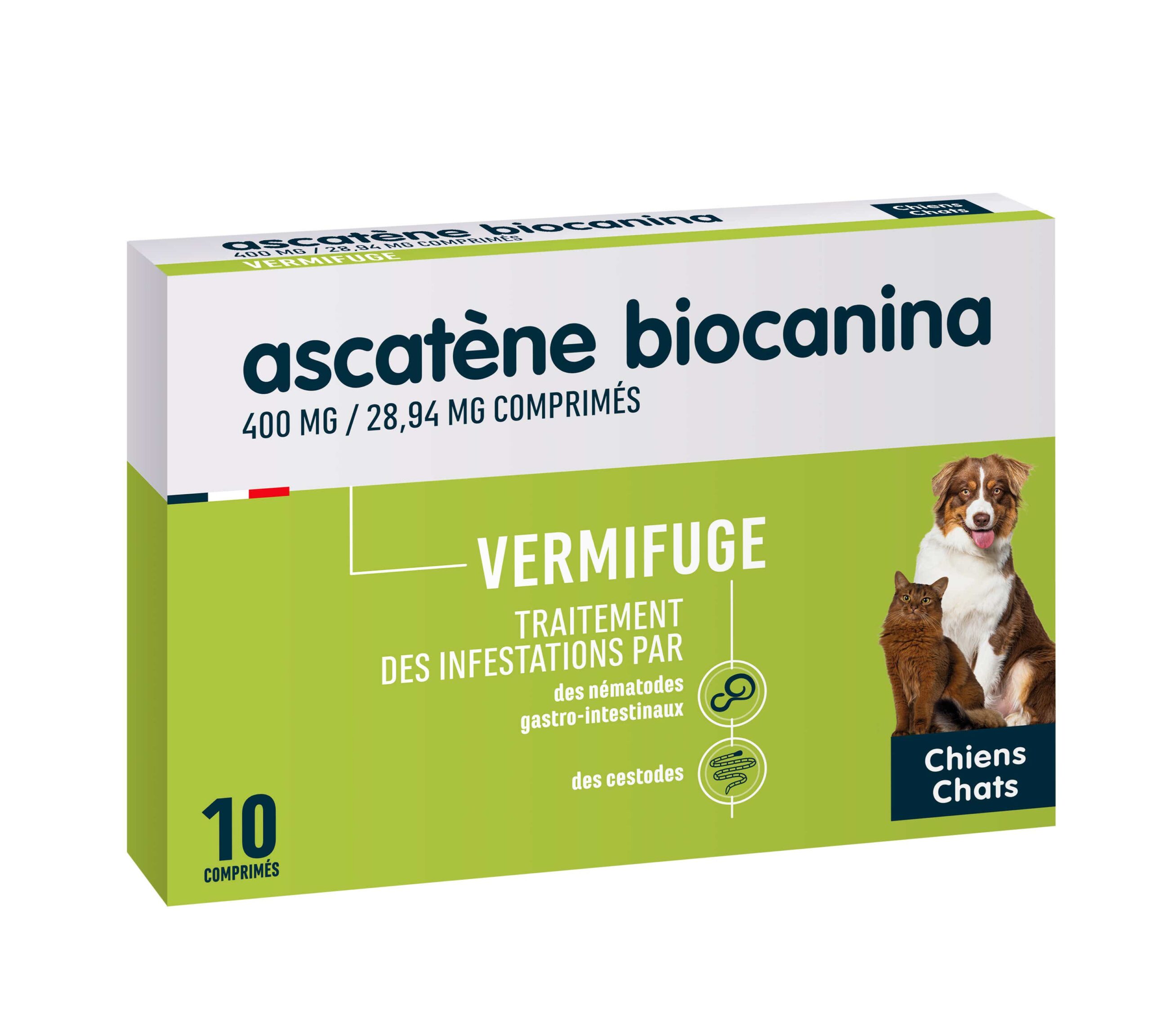 BIOCANINA VERMIFUGE ASCATENE 10 COMPRIMES
