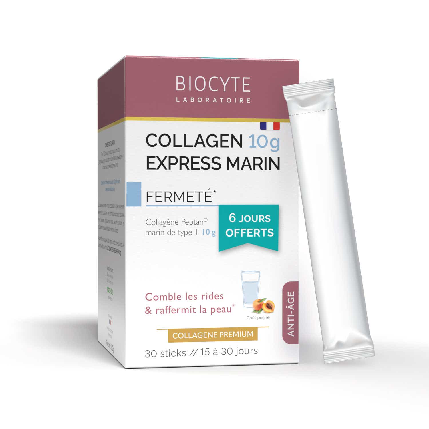 BIOCYTE COLLAGEN EXPRESS PEAU LISSEE PACK DE 3X10 STICKS DE 6G