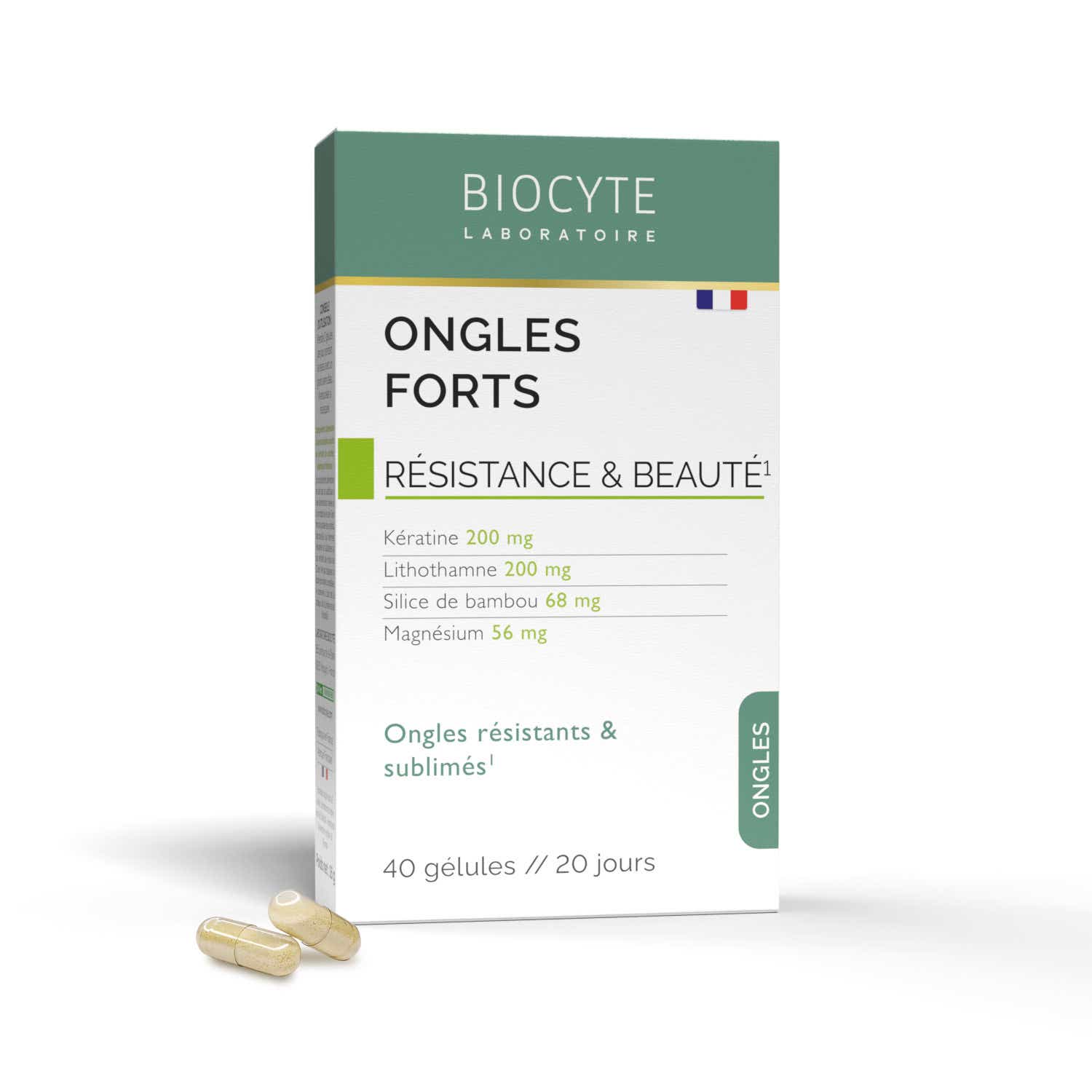 BIOCYTE ONGLES FORTS 40 GELULES