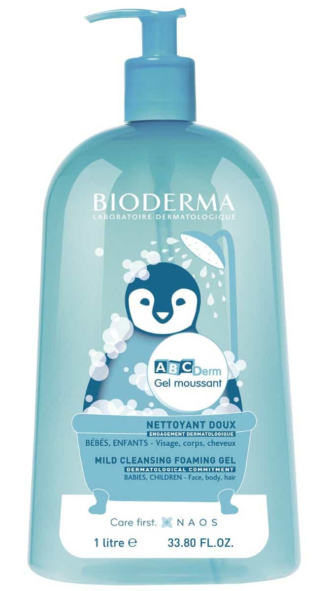 BIODERMA ABCDERM GEL MOUSSANT NETTOYANT DOUX 1LITRE