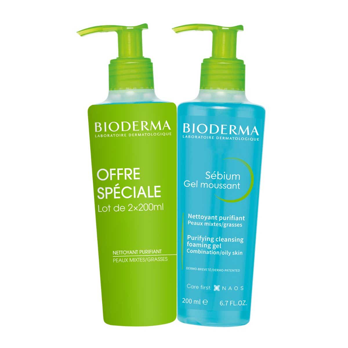 BIODERMA SEBIUM GEL MOUSSANT PURIFIANT DUO 2 X 200ML