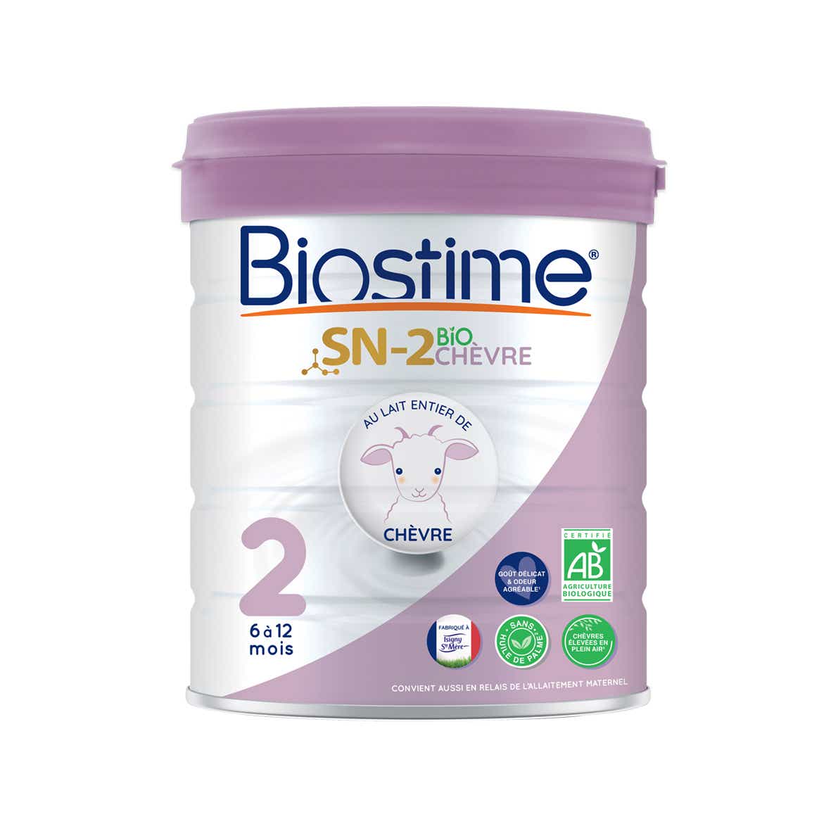 BIOSTIME LAIT ENTIER DE CHEVRE 2EME AGE BIO 800G