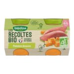BLEDINA LES RECOLTES BIO PATATES DOUCES 2X130G
