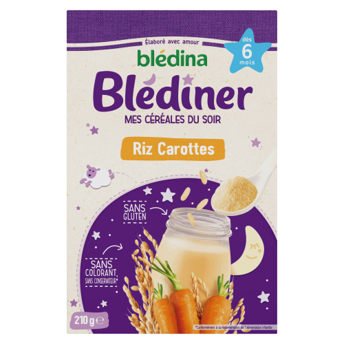 BLEDINER RIZ CAROTTES 210G