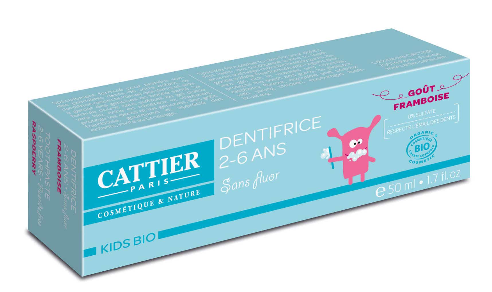 CATTIER DENTIFRICE ENFANT 2 6ANS 50ML