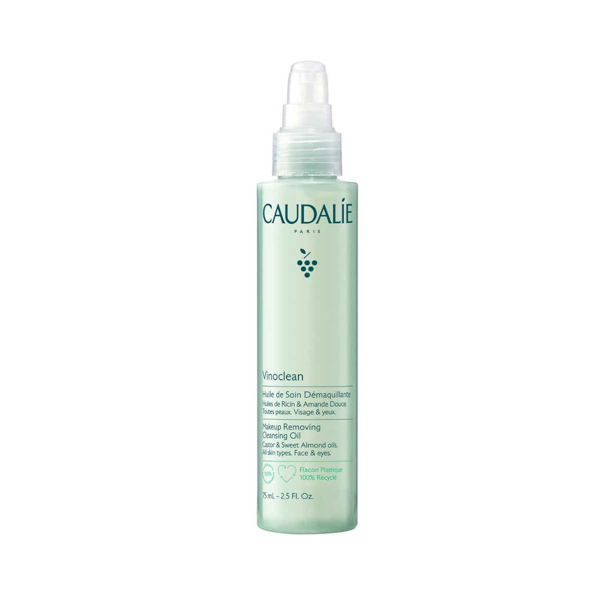 CAUDALIE VINOCLEAN HUILE DE SOIN DEMAQUILLANTE VISAGE ET YEUX TOUS TYPES DE PEAUX 75ML