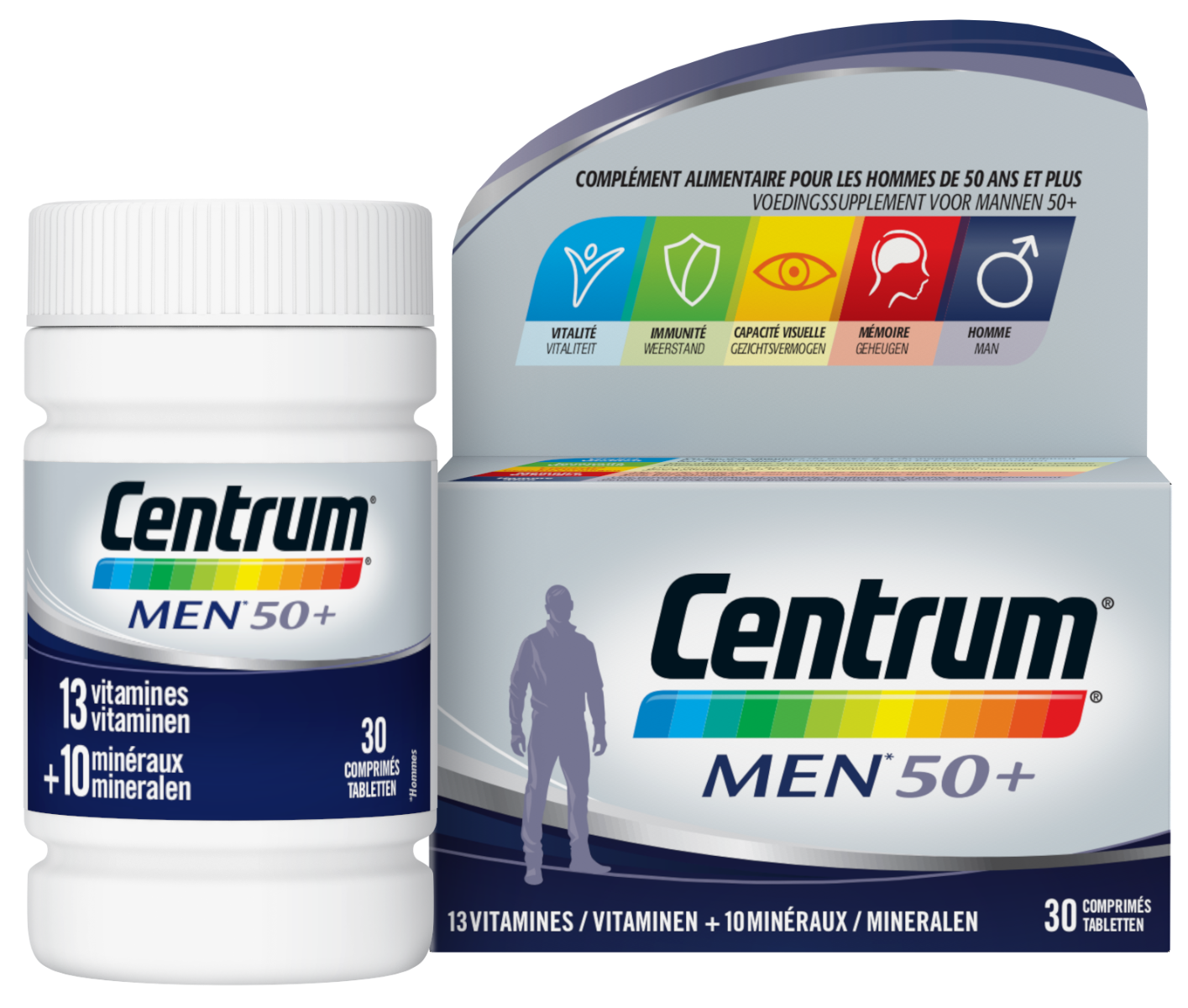 CENTRUM MULTIVITAMINES HOMMES 50 30 COMPRIMES