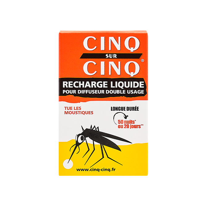 CINQ SUR CINQ RECHARGE LIQUIDE POUR DIFFUSEUR ANTI MOUSTIQUES 35ML