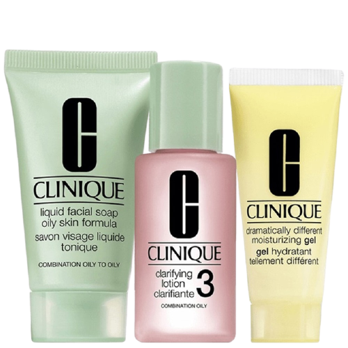 CLINIQUE BASIC 3 TEMPS KIT D INITATION PEAUX MIXTES A GRASSES 180ML