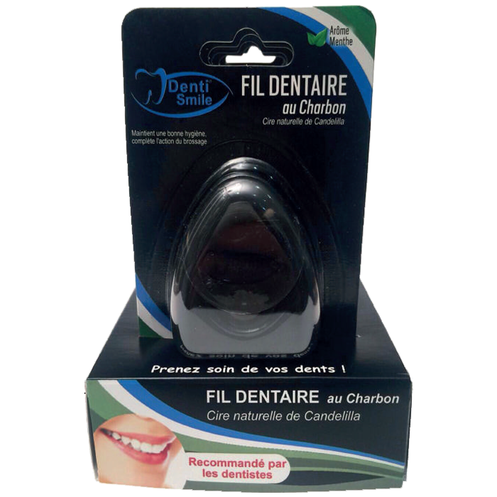 DENTI SMILE FIL DENTAIRE AU CHARBON 30M
