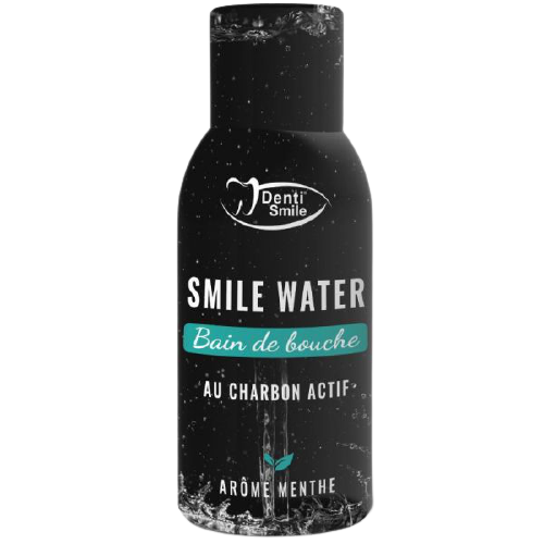 DENTI SMILE SMILE WATER BAIN DE BOUCHE AU CHARBON ACTIF 300ML