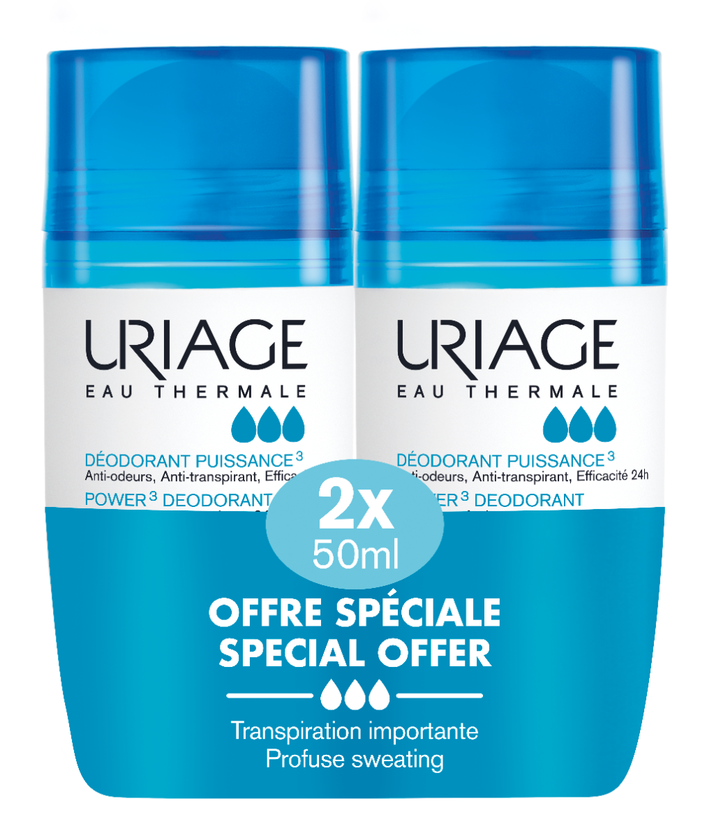 DEODORANT PUISSANCE 3 ROLL ON DUO 2X50ML