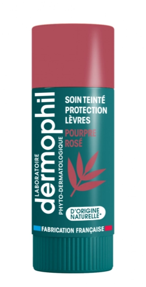 DERMOPHIL INDIEN SOIN TEINTE PROTECTION LEVRE TEINTE POURPRE ROSE 4G