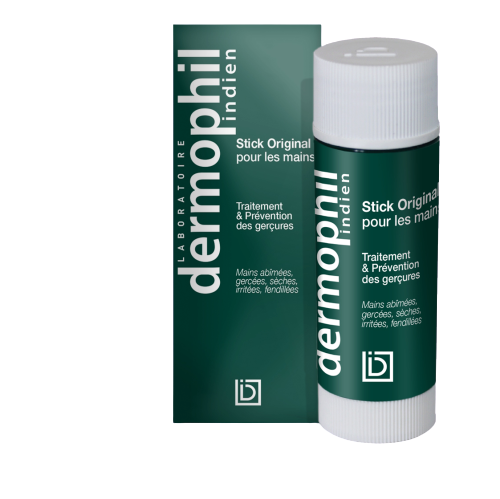 DERMOPHIL INDIEN STICK ORIGINAL POUR LES MAINS TRAITEMENT ET PREVENTION DES GERCURES 30G
