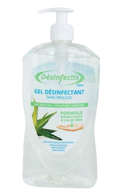 DESINFECTIS GEL DESINFECTANT SANS RINCAGE A L ALOE VERA 1L