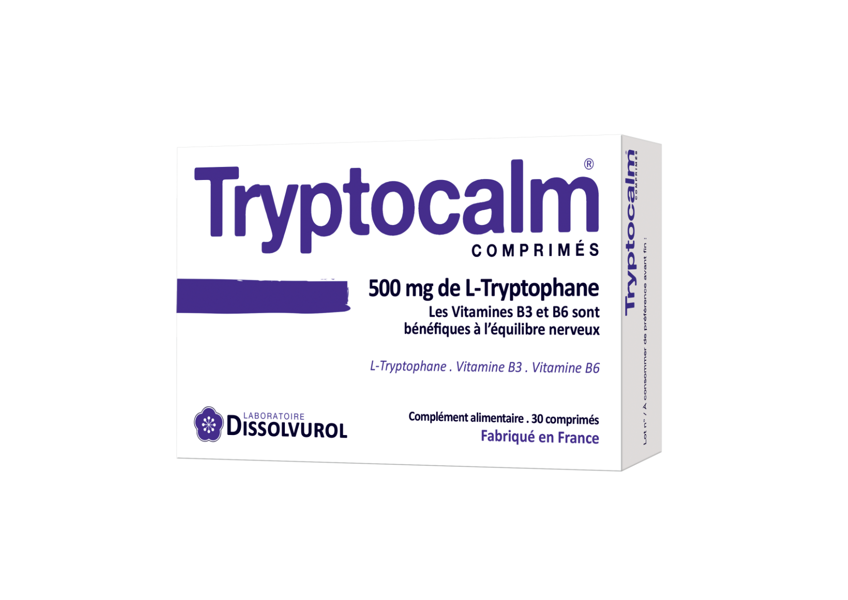 DISSOLVUROL TRYPTOCALM 500MG 30 COMPRIMES
