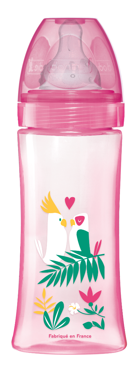 DODIE BIBERON EVOLUTION 330ML 6 MOIS ROSE