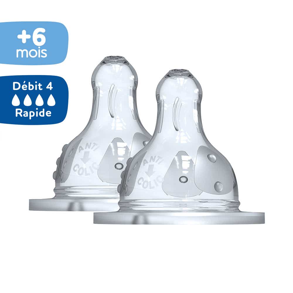 DODIE TETINE 6 MOIS COL LARGE DEBIT 4 2 UNITES