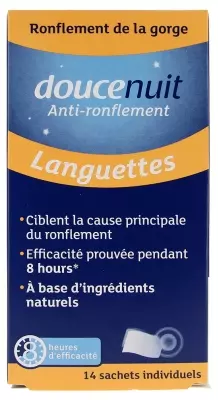 DOUCE NUIT ANTI RONFLEMENT LANGUETTES 14 UNITES