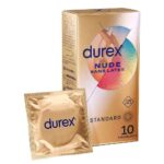 DUREX NUDE PRESERVATIFS EXTRA LUBRIFIES SANS LATEX 10 UNITES