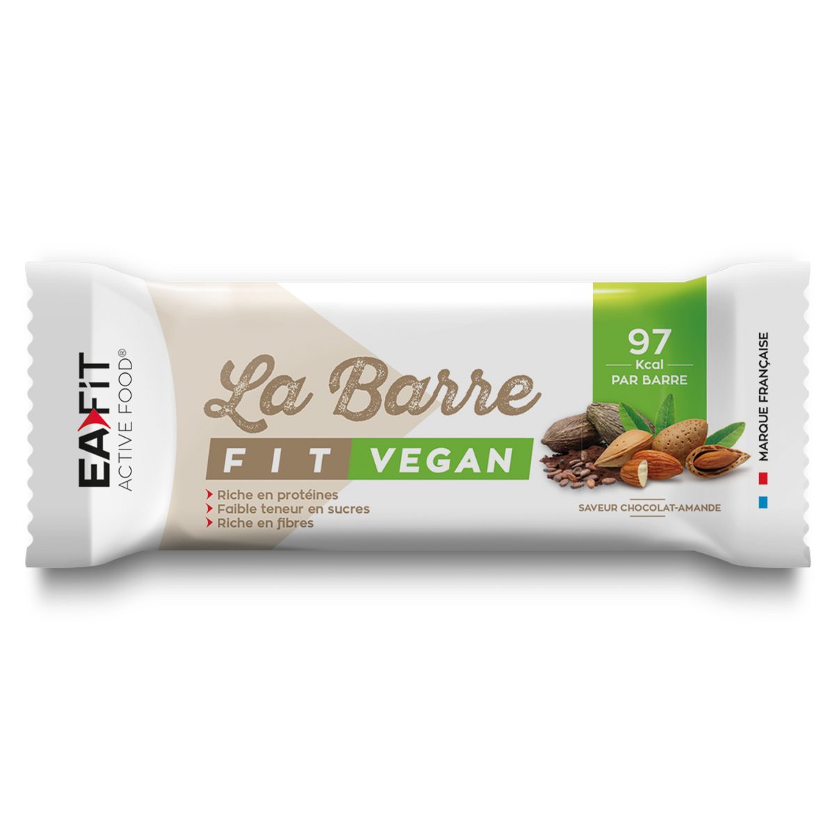 EAFIT ACTIVE FOOD BARRE FIT VEGAN SAVEUR CHOCOLAT AMANDE 28G