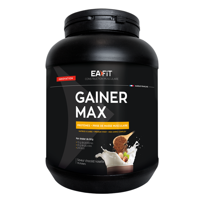 EAFIT CONSTRUCTION MUSCULAIRE GAINER MAX CHOCOLAT NOISETTE 1 1KG