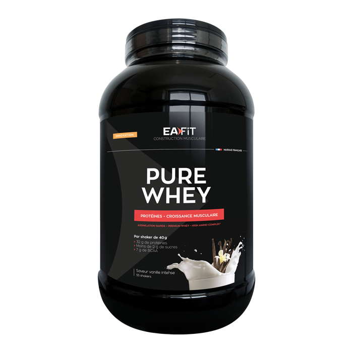 EAFIT CONSTRUCTION MUSCULAIRE PURE WHEY VANILLE INTENSE 2 2KG