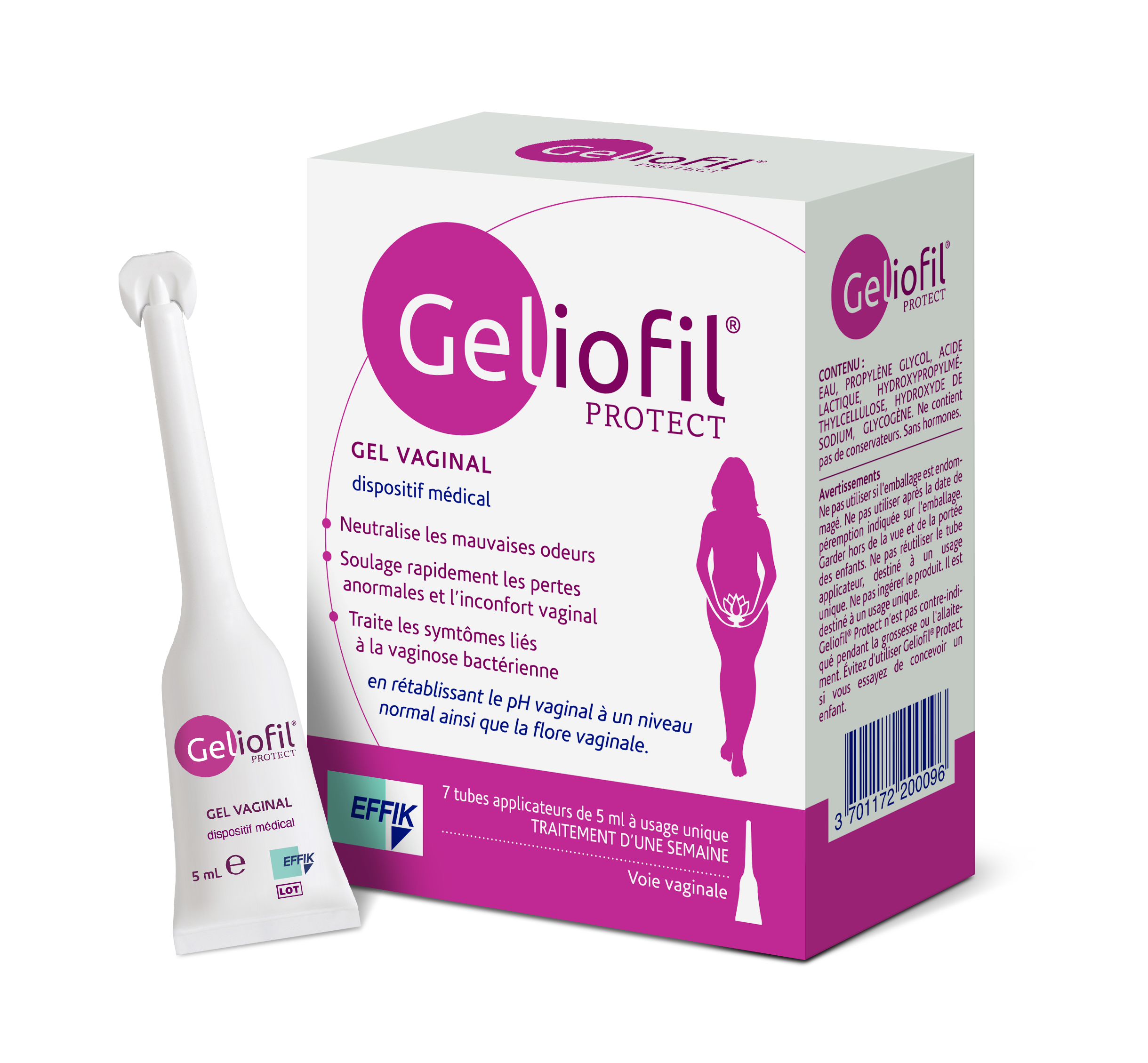EFFIK GELIOFIL CLASSIC GEL VAGINAL 7 X 5 ML