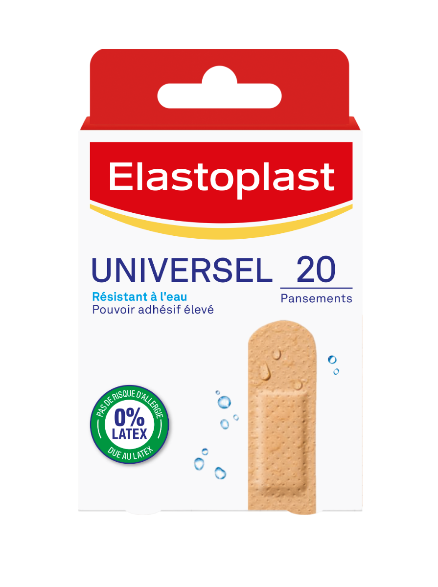 ELASTOPLAST UNIVERSAL PANSEMENTS RESISTANTS A L EAU 20 UNITES